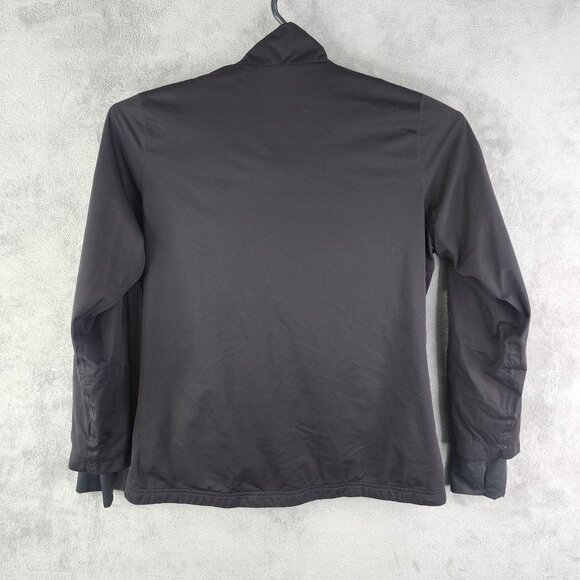 Womens Black Adidas ClimaProof Golf Jacket Windbreaker Full Zip Mock Neck Size L - Picture 9 of 12